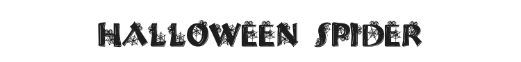 Halloween Spider Font Preview