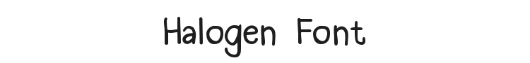 Halogen Font Preview