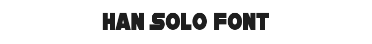 Han Solo Font Preview