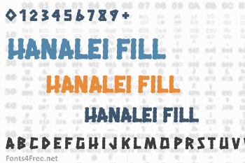 Hanalei Fill Font