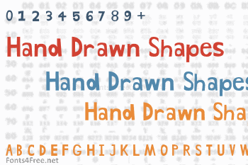 Hand Drawn Shapes Font