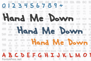 Hand Me Down Font