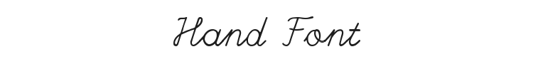Hand Font