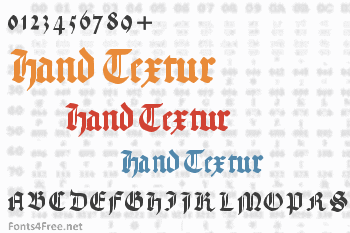 Hand Textur Font