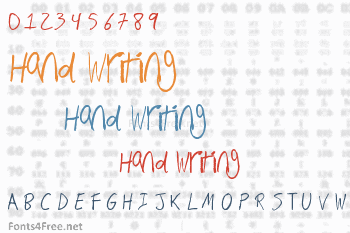 Hand Writing Font