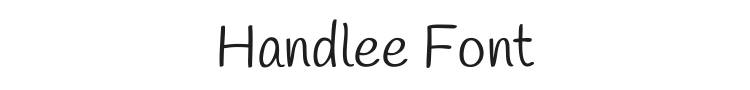 Handlee Font Preview