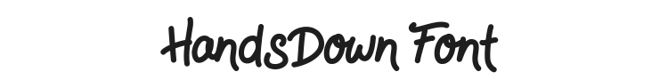 HandsDown Font Preview