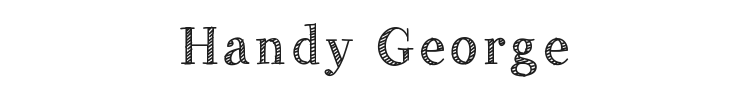 Handy George Font Preview