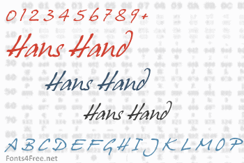 Hans Hand Font