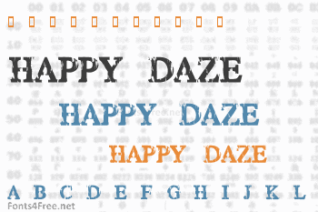 Happy Daze Font