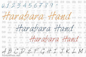 Harabara Hand Font