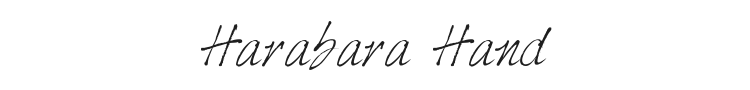 Harabara Hand Font Preview