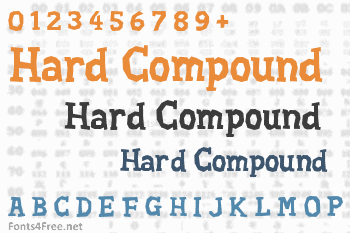 Hard Compound Font