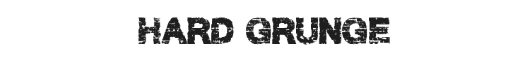 Hard Grunge Font Preview