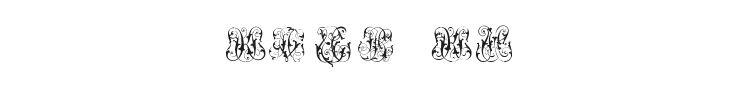 Hard to Read Monograms Font Preview