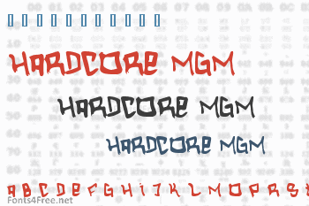 Hardcore Mgm Font