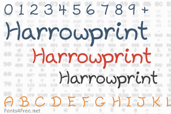 Harrowprint Font