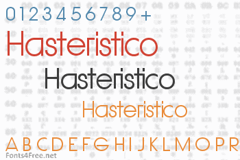 Hasteristico Font