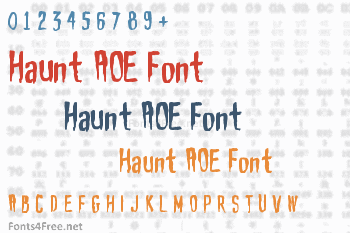 Haunt AOE Font