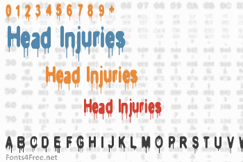 Head Injuries Font