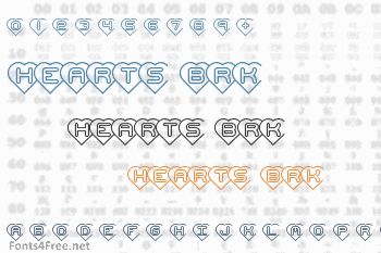 Hearts BRK Font