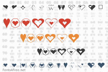 Hearts Font