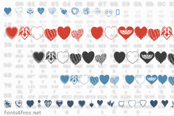 Hearts Galore Font