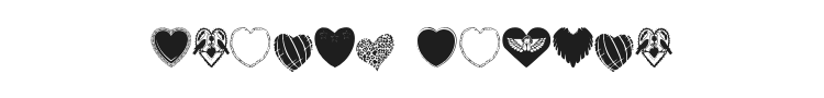 Hearts Galore Font