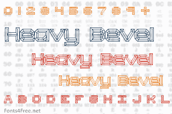 Heavy Bevel Font