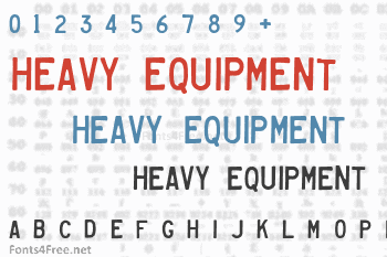 Heavy Equipment Font