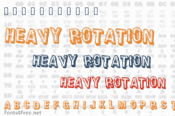 Heavy Rotation Font