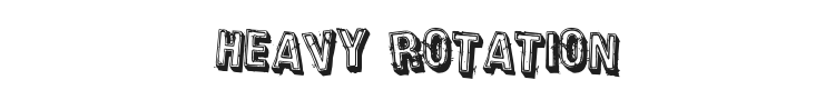 Heavy Rotation Font Preview