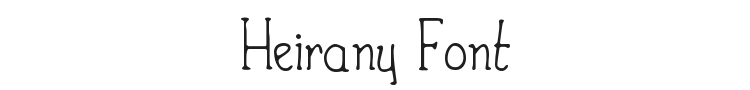 Heirany Font Preview
