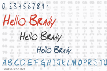 Hello Brady  Font