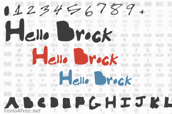 Hello Brock Font