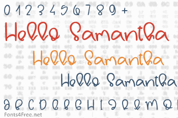 Hello Samantha Font