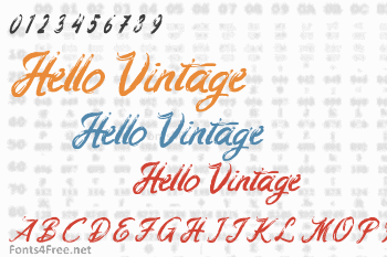 Hello Vintage Font