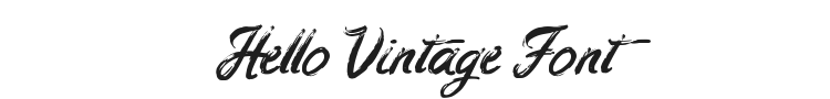 Hello Vintage Font