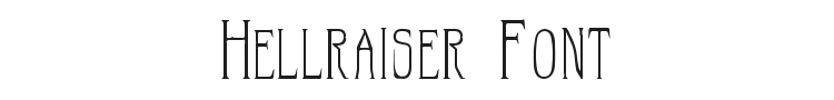 Hellraiser Font Preview