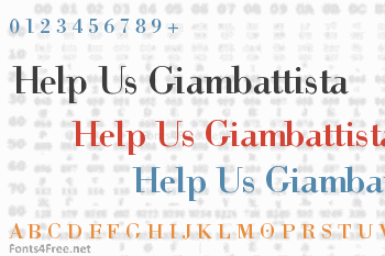 Help Us Giambattista Font
