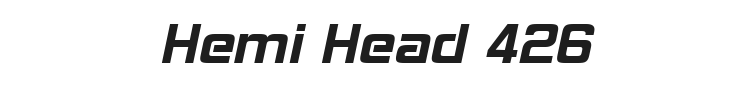 Hemi Head 426 Font