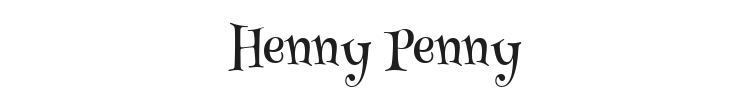 Henny Penny Font Preview