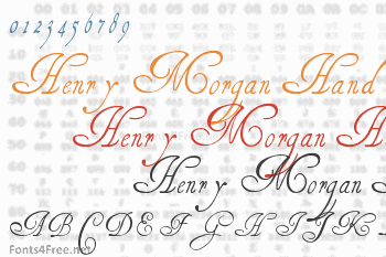 Henry Morgan Hand Font