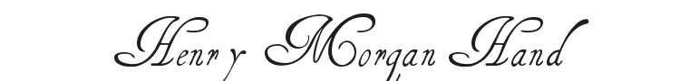 Henry Morgan Hand Font