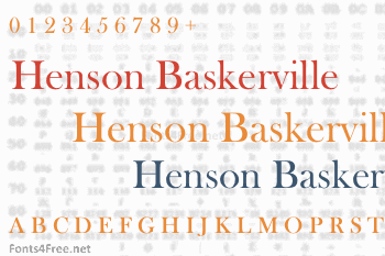 Henson Baskerville Font