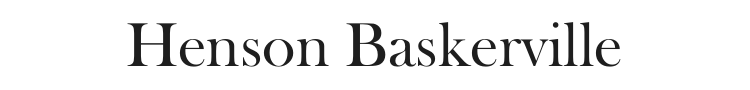 Henson Baskerville Font Preview