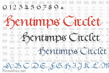 Hentimps Circlet Font