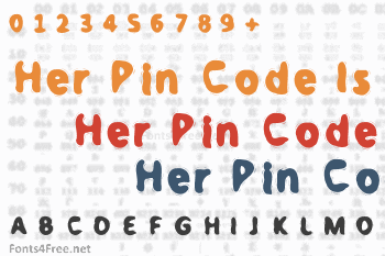 Her Pin Code Is 0-0-0-0 Font