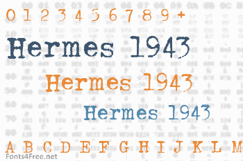 Hermes 1943 Font