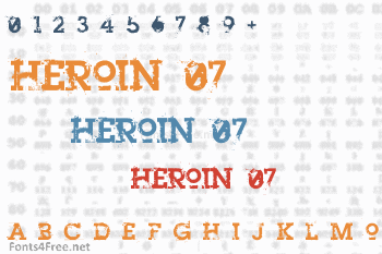 Heroin 07 Font